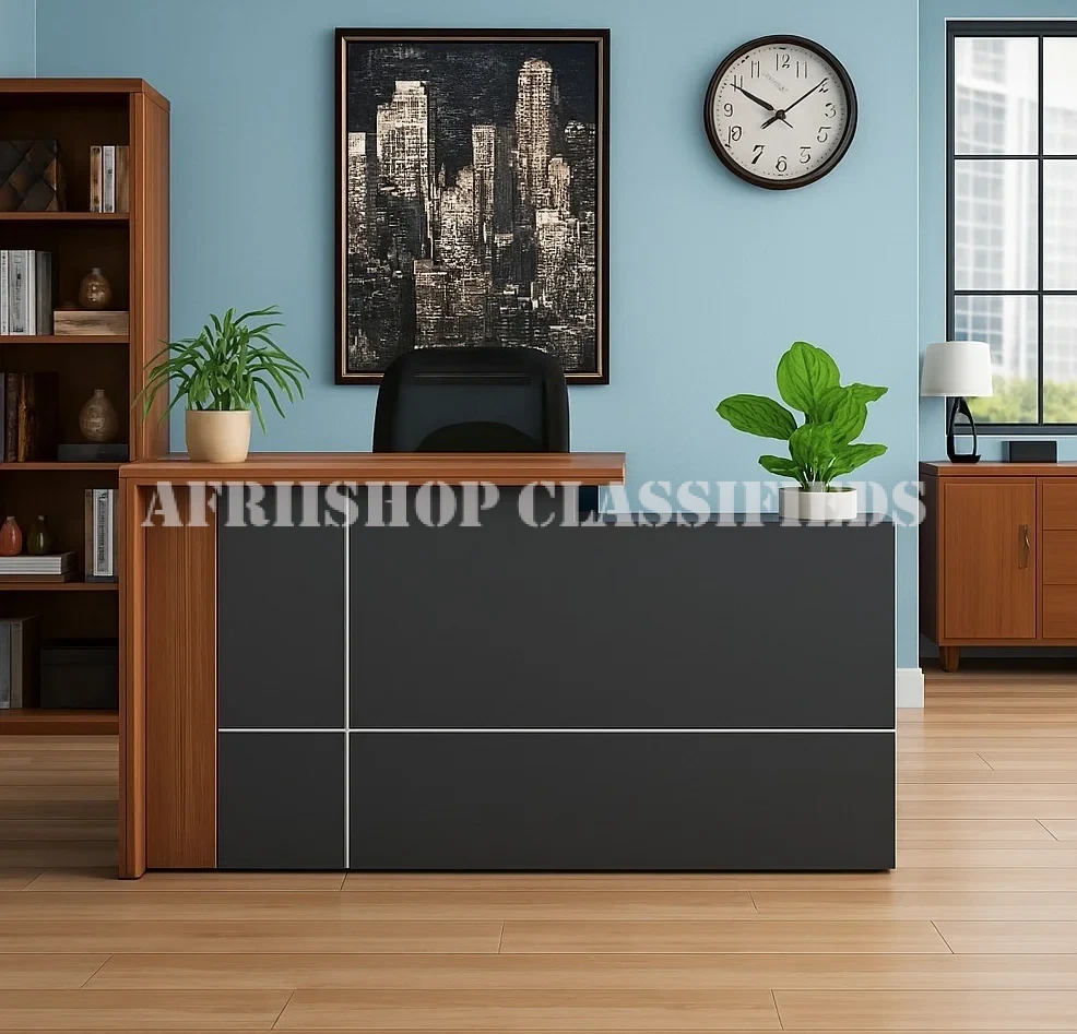 1.6m Modern Office Reception Desk – Stylish Front Desk for Business