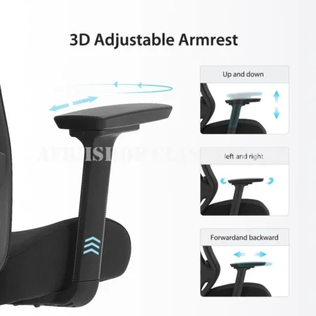 High Back Ergonomic Office Chair – Adjustable Lumbar Support Seat