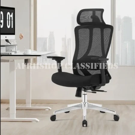 High Back Ergonomic Office Chair – Adjustable Lumbar Support Seat