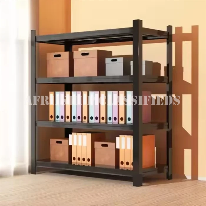 Book Sheif: 4-Tier Metallic Book Shelf