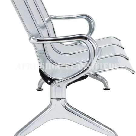 Office Reception Bench;3-Seat Waiting Chair Airport Bench