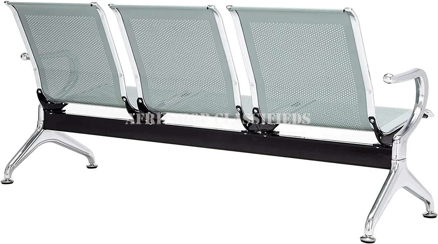 Office Reception Bench;3-Seat Waiting Chair Airport Bench