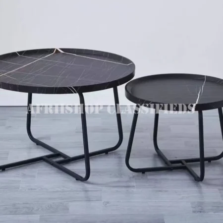 Dinning Table: Modern Round Nesting Coffee Table
