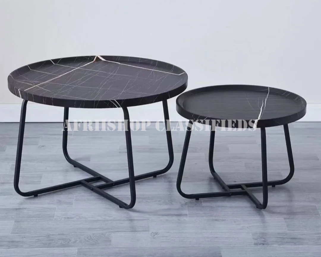 Dinning Table: Modern Round Nesting Coffee Table