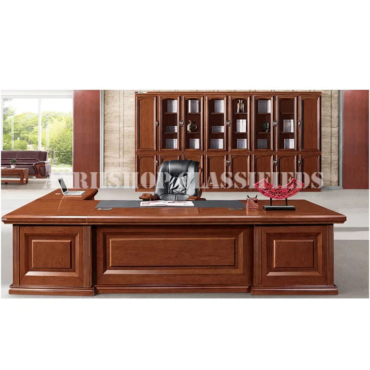 Office Tables; 1.8 Meters Mahogany Office Desk