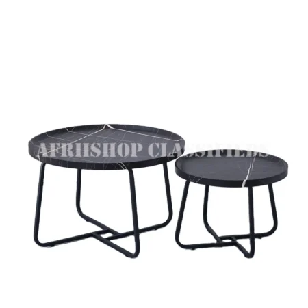 Dinning Table: Modern Round Nesting Coffee Table