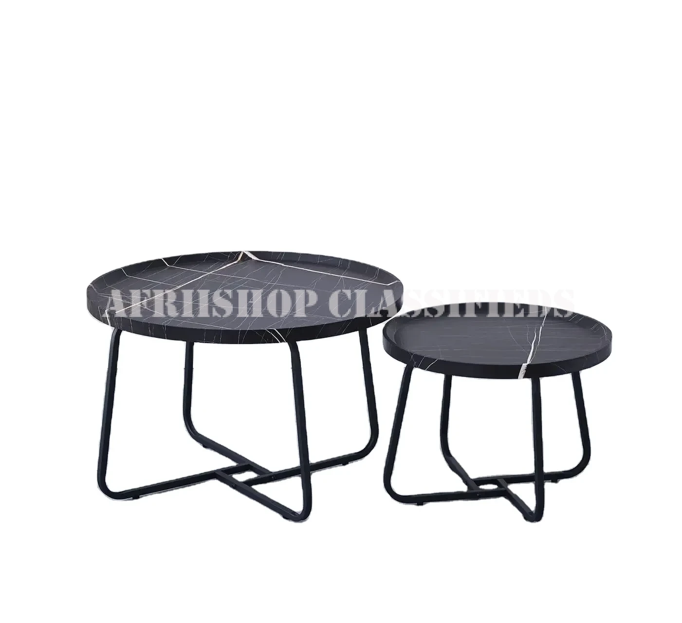 Dinning Table: Modern Round Nesting Coffee Table