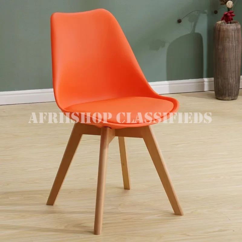 Home Chairs; Dining Plastic Chairs with Cushion