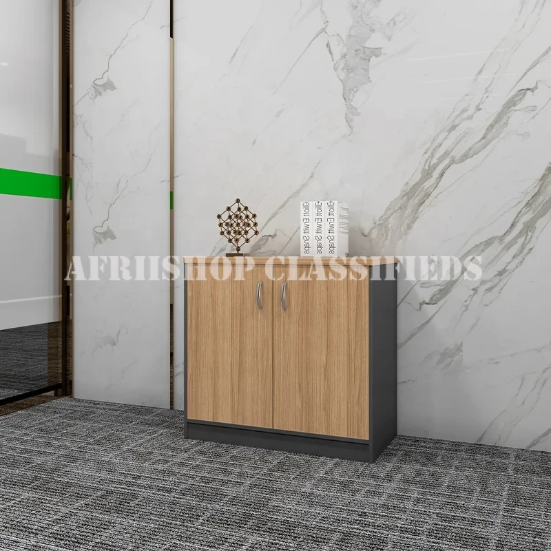 Office Cabinet: 2-Door Wooden Office Credenza Cabinet