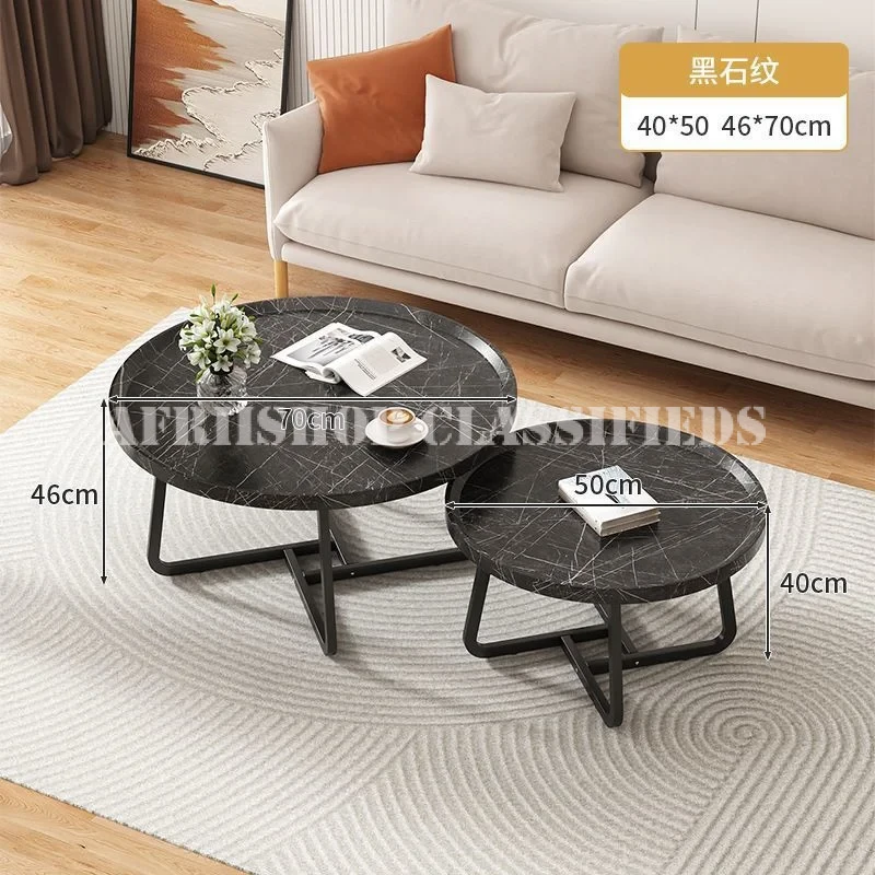 Dinning Table: Modern Round Nesting Coffee Table