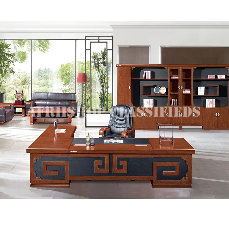 Office Tables; 1.8 Meters Mahogany Office Desk