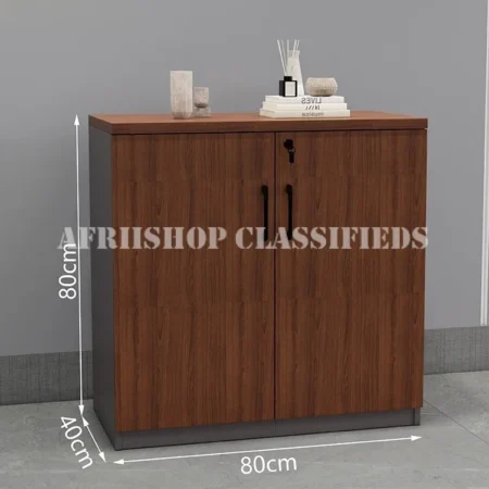 Office Cabinet: 2-Door Wooden Office Credenza Cabinet
