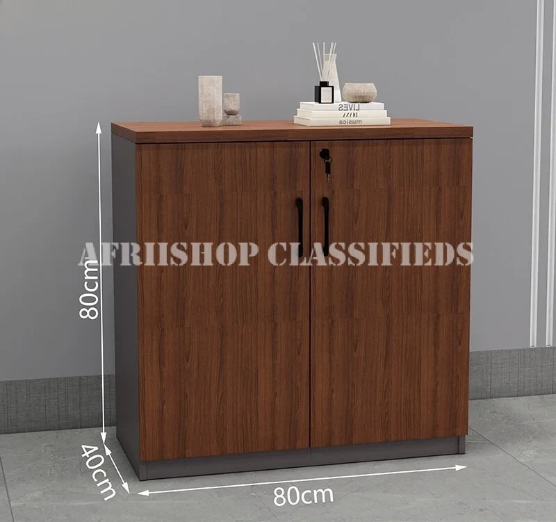 Office Cabinet: 2-Door Wooden Office Credenza Cabinet
