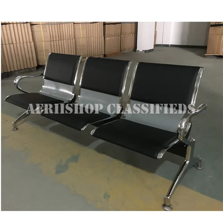 Office Bench : 4 Seater semi Padded Office Bench