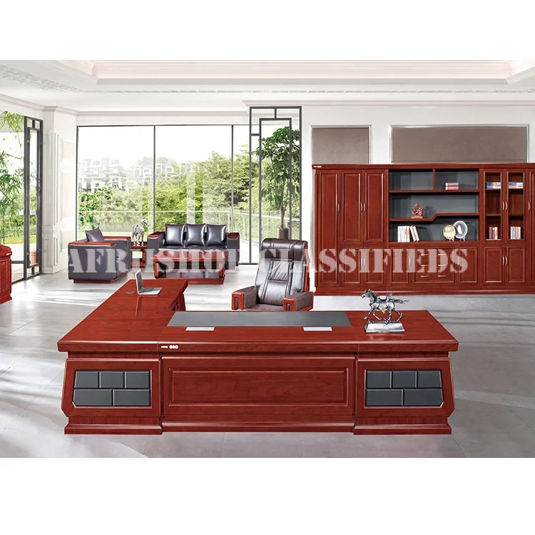 Office Tables; 1.8 Meters Mahogany Office Desk