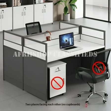 Office Desk : 2 Way Office Workstation Desk