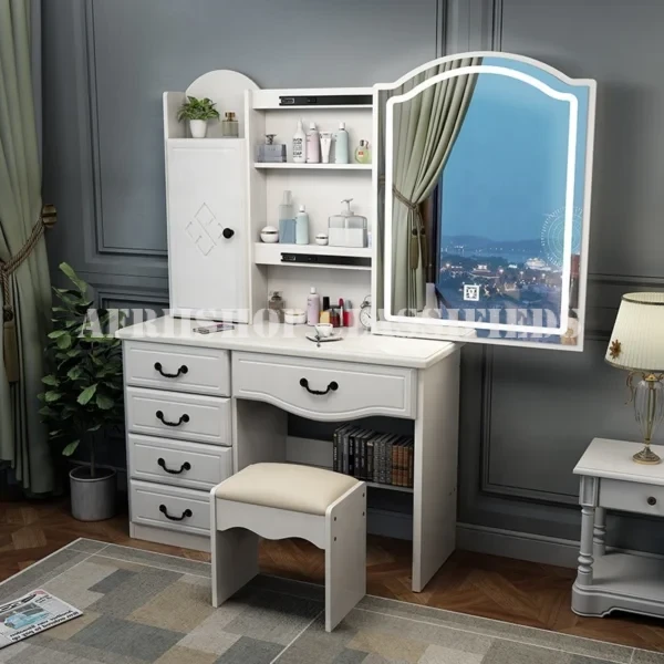 Dressing Table : White Dressing Table With Mirror