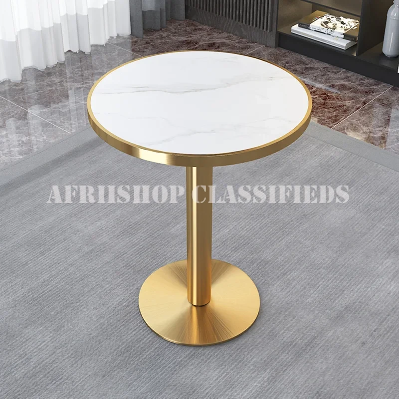 Dining Tables:Round White Restaurant Dining Table