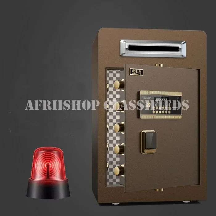 Fire Proof Safe : Brown Fireproof Safe Box 70kg