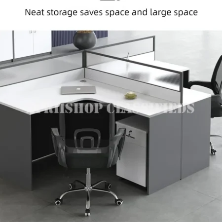 Office Desk : 2 Way Office Workstation Desk