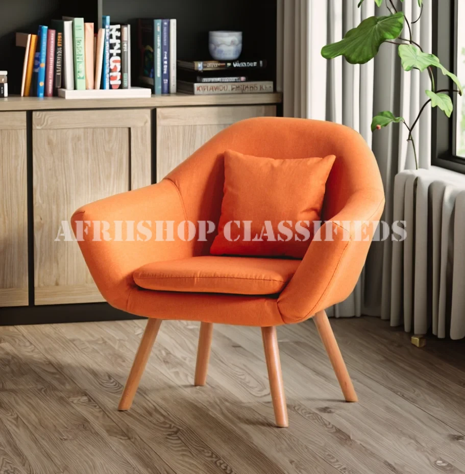 Home Chair; Cozy Fabric Accent Chair for Living Room