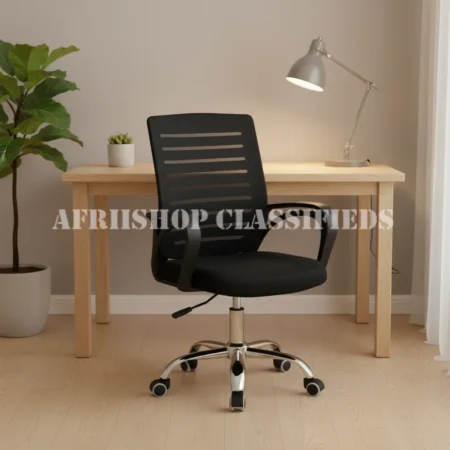 Office Chair ; Breathable Mesh Back Fixed Armrest Office Chair