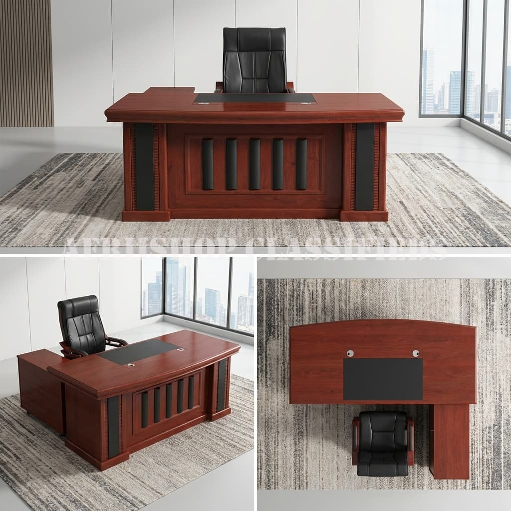 180cm Executive L-shaped Table