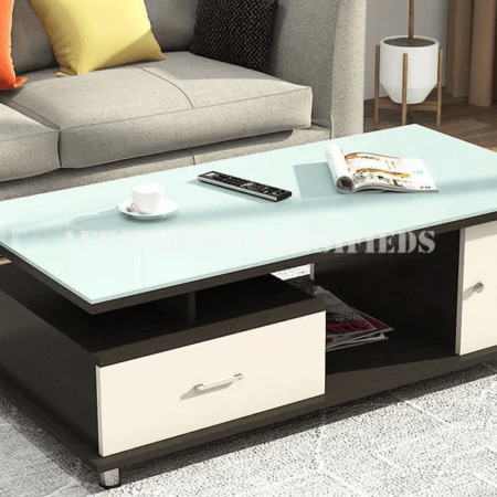 Home Furniture ; 1.2 Meters Wooden Center Table With Shelf
