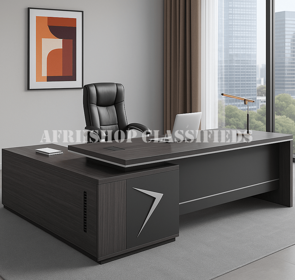 Executive Desks : Executive L-Shaped Office Desk