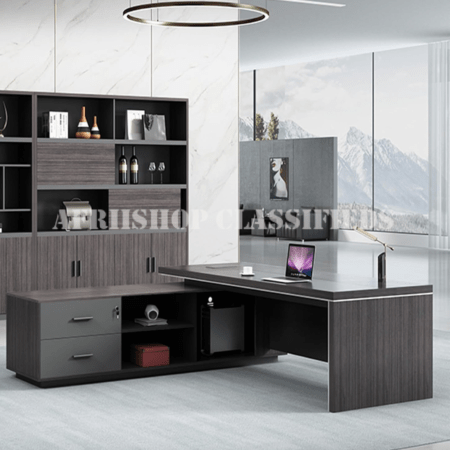 Executive Desks : Executive L-Shaped Office Desk