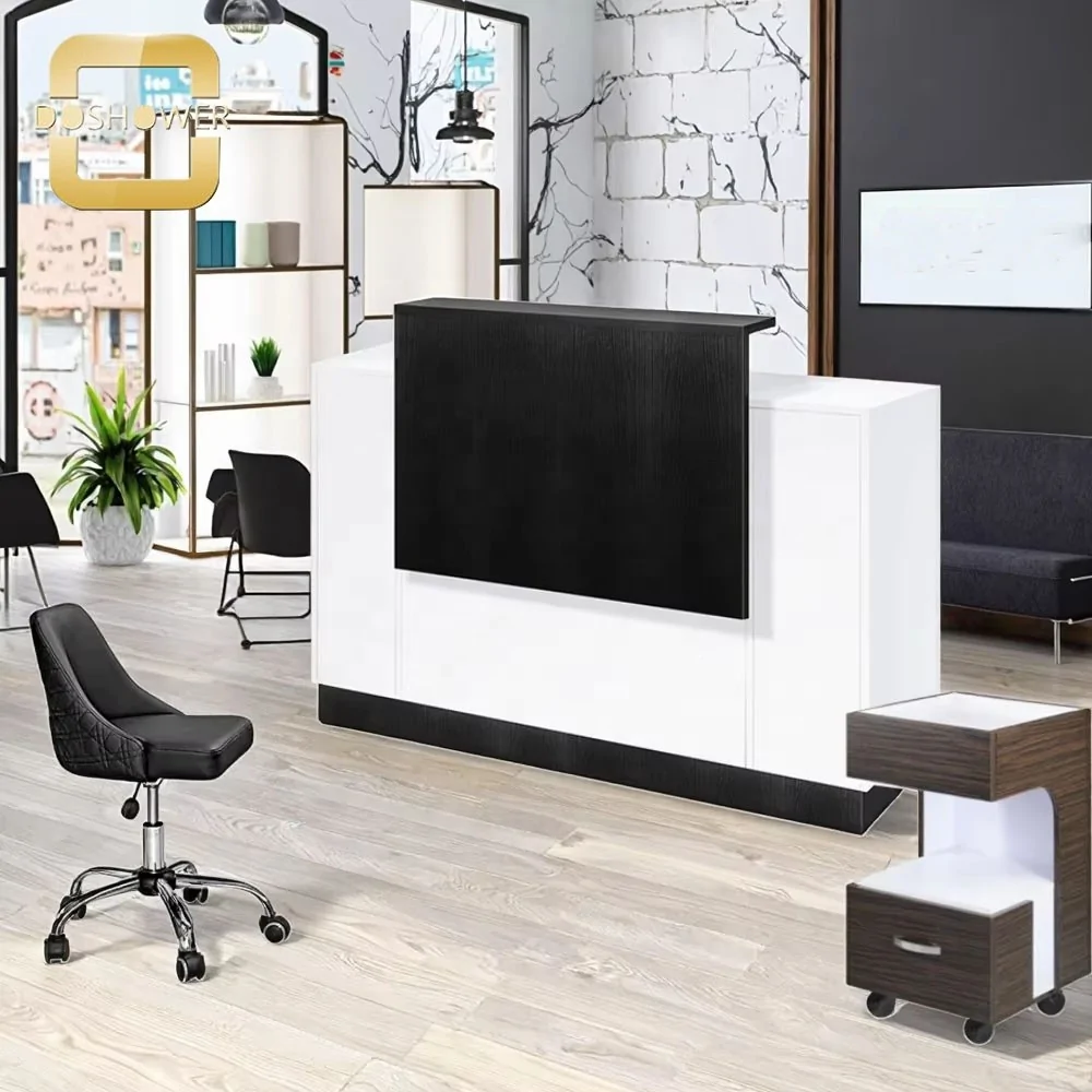 180cm Office Reception Desk Modern Front Counter Workspace Unit