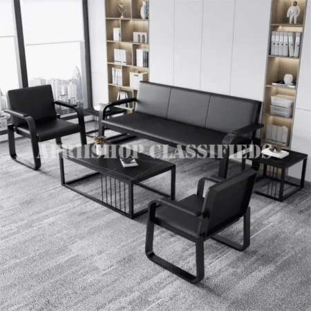 Office Sofas:Office-5 Seater Reception Sofa Set
