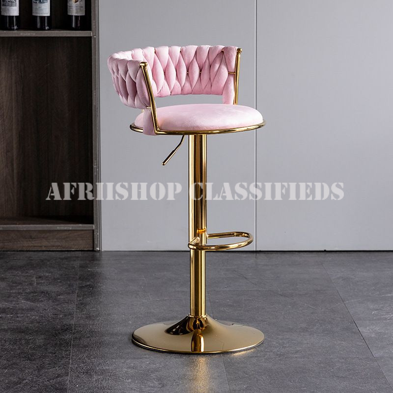 Barstools:Modern Adjustable Fabric Barstool