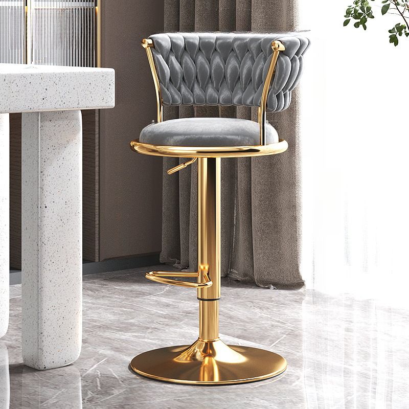 Barstools:Modern Adjustable Fabric Barstool