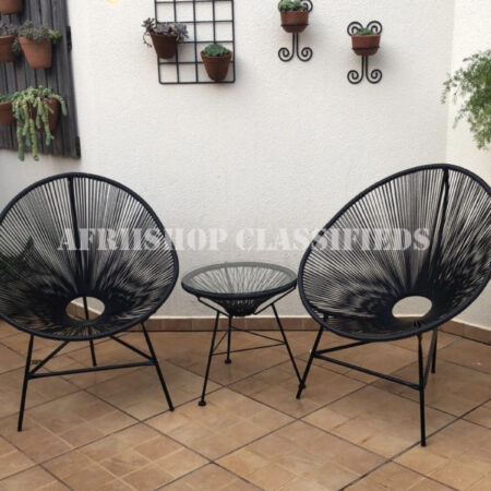 Outdoor Dining Set; Premium 2-Seater Outdoor Dining Table Set