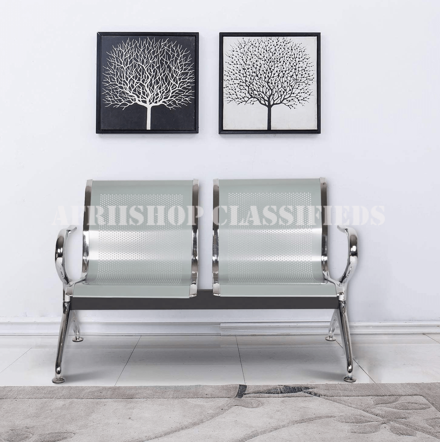 Office Benches : 2 Seater Office Reception Bench