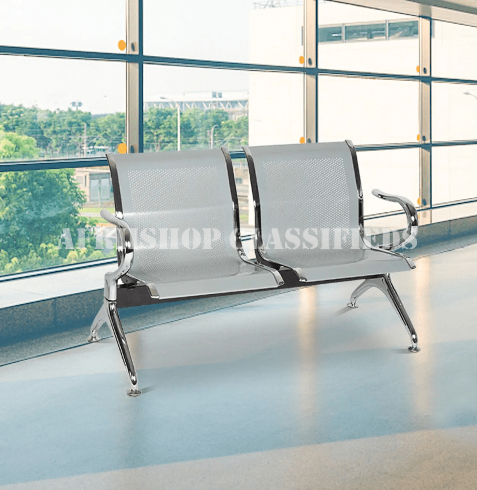 Office Benches : 2 Seater Office Reception Bench