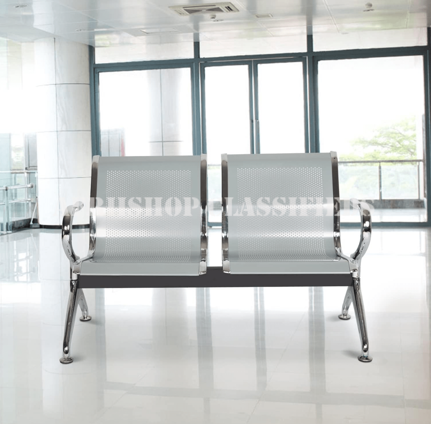 Office Benches : 2 Seater Office Reception Bench
