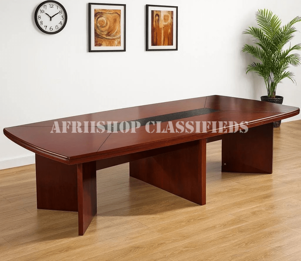 Office Table : 2.4M Executive Mahogany Finish Office boardroom meeting Table
