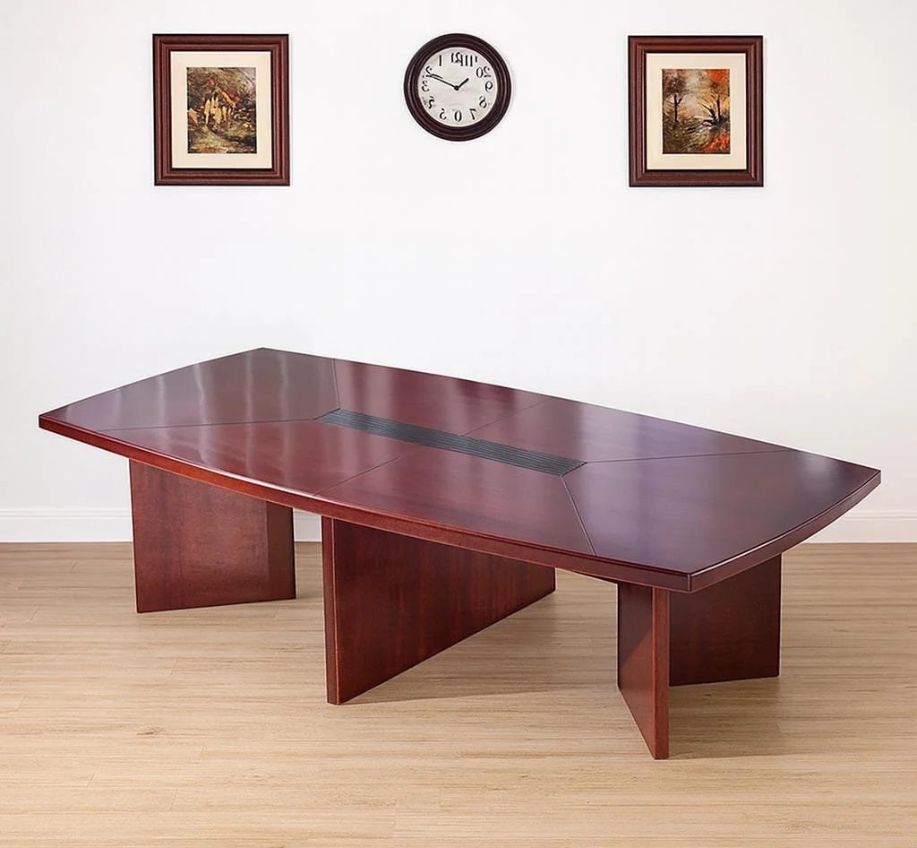Office Table : 2.4M Executive Mahogany Finish Office boardroom meeting Table