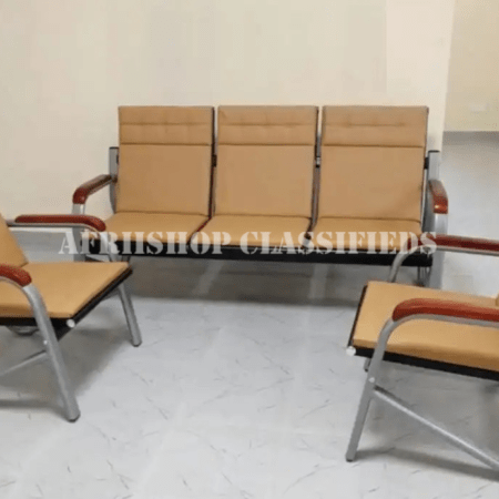 Office Bench : Waiting Office Sofa Bench 5-Seater