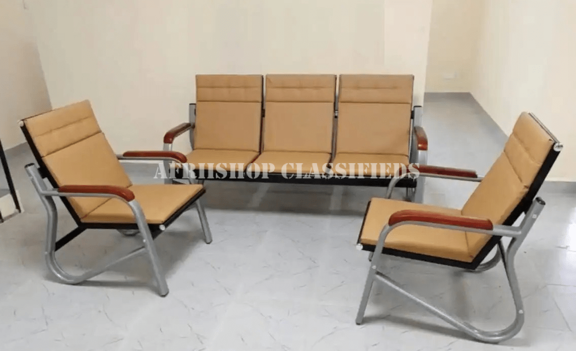 Office Bench : Waiting Office Sofa Bench 5-Seater