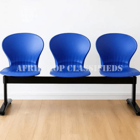 Office Bench : 3-seater Waiting Plastic Office Bench