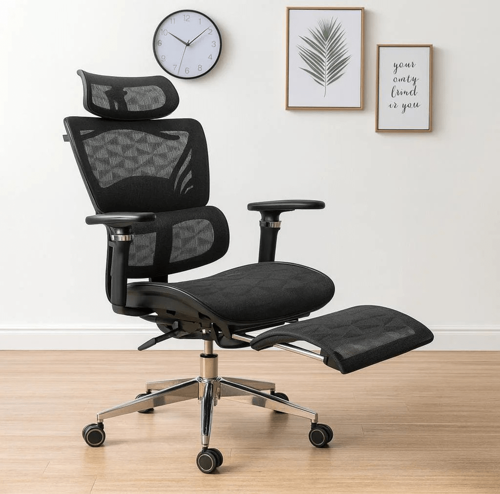 Office Chair;Executive Ergonomic Seat With Footrest