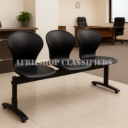 Office Bench : 3-Seater Linked Plastic office Bench