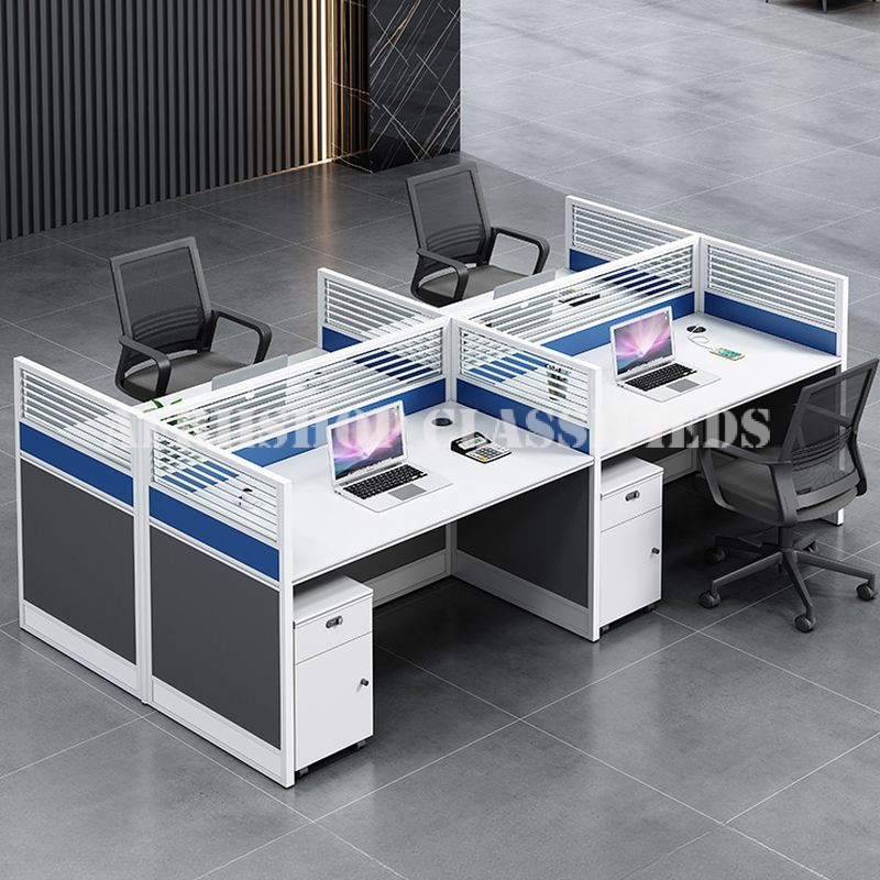 Office Workstation; Four Way Working Office Table