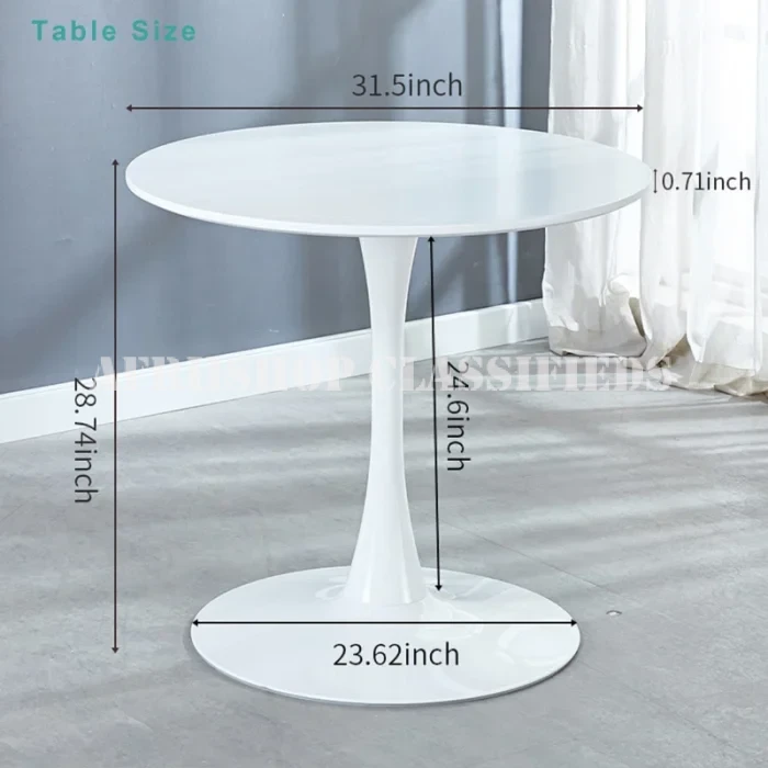 Dining Set; 4-Seater Eames Dining Set