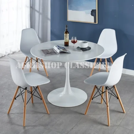 Dining Set; 4-Seater Eames Dining Set