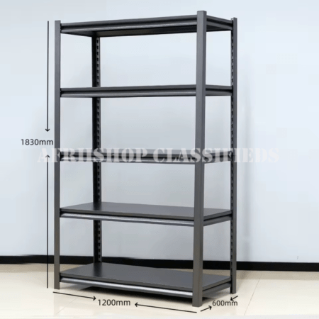 Office Bookshelf: 5 Tier Black Office Bookshelf