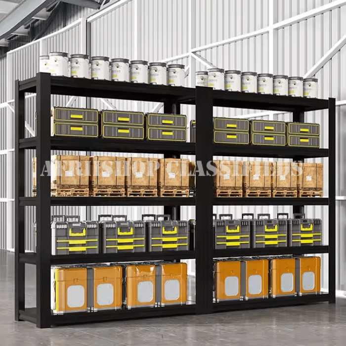 Office Bookshelf: 5 Tier Black Office Bookshelf